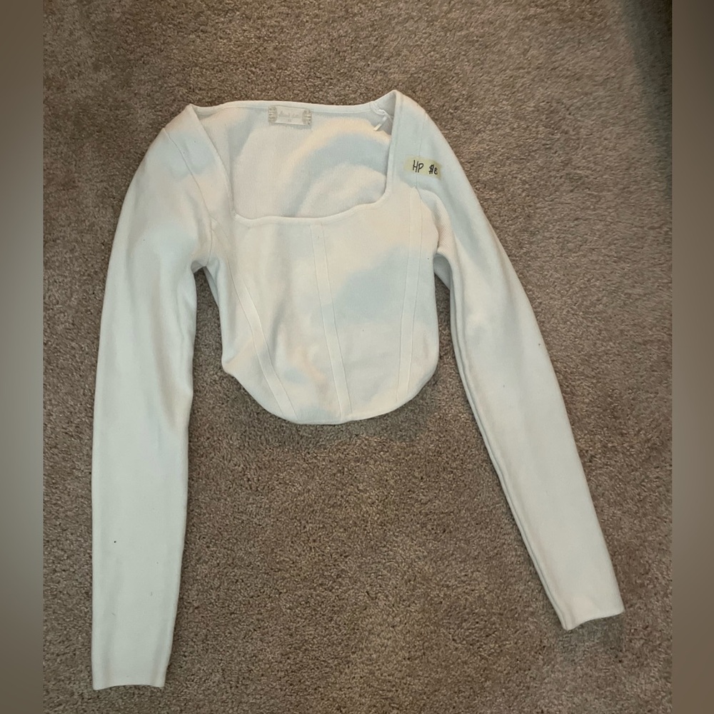 Altar'd State White Long Sleeve Top